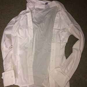 worthington white collared shirt